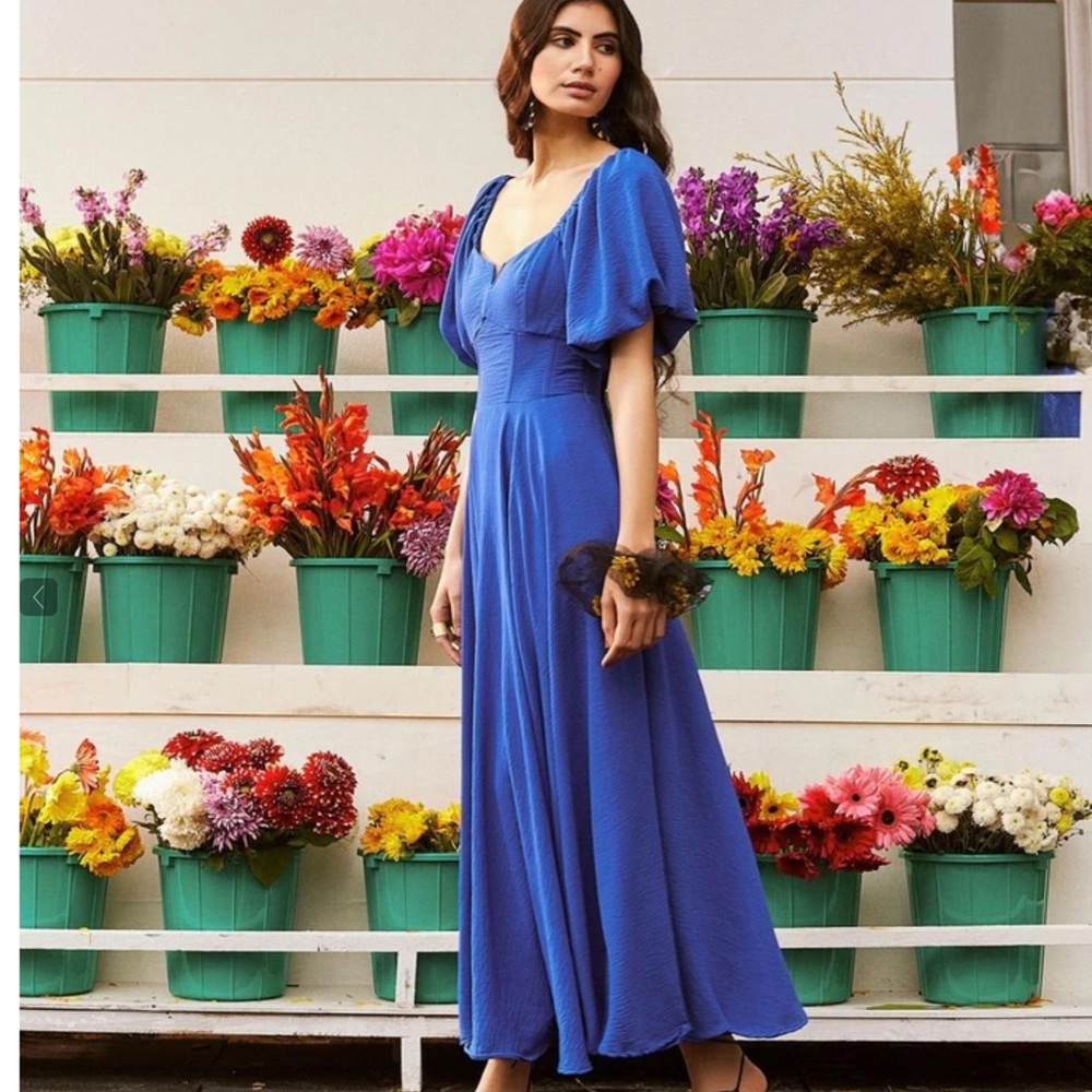 Ritu Kumar Label Astrid blue maxi dress S